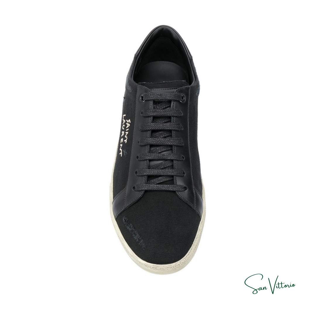 Tênis Cano Baixo Yves Saint Laurent Preto