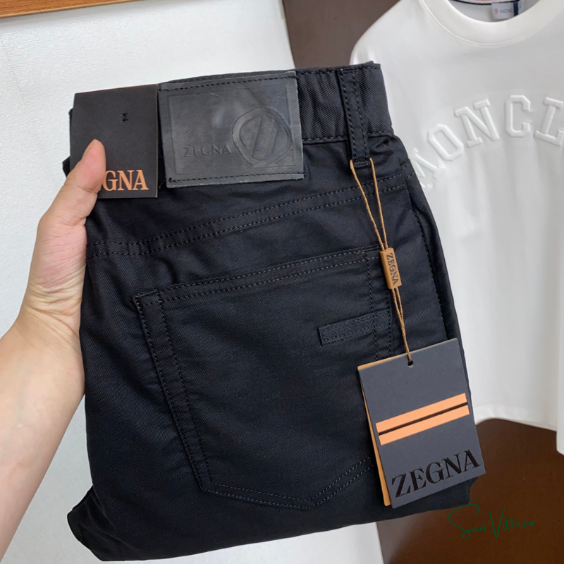 Calça "Gabardine" Slim Fit Zegna