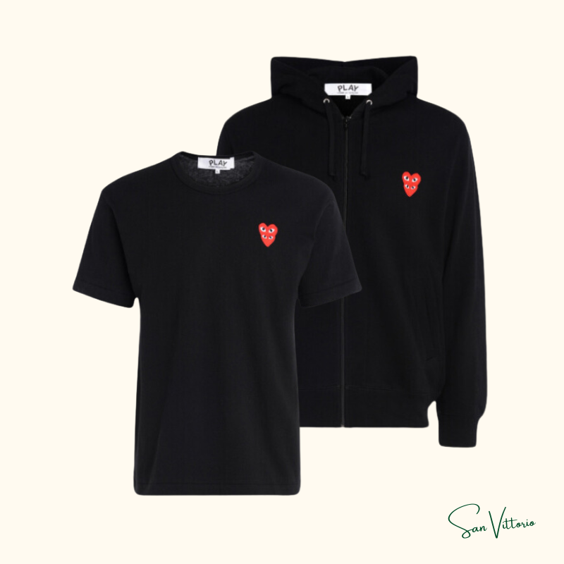 KIT FAMILY! Jaqueta "Family Heart" CDG + Camiseta "Family Heart" CDG