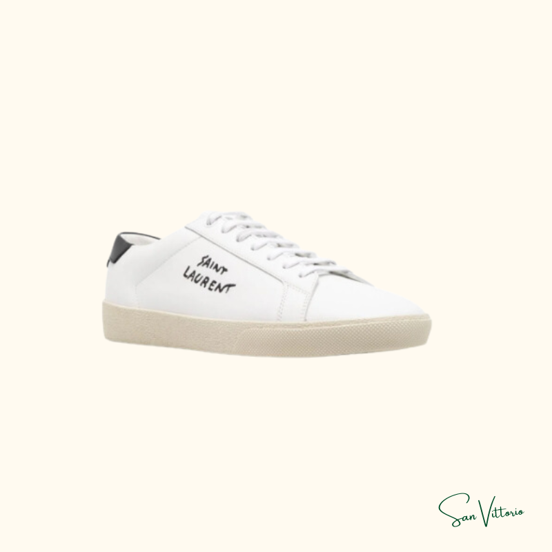 Tênis Cano Baixo Yves Saint Laurent Branco