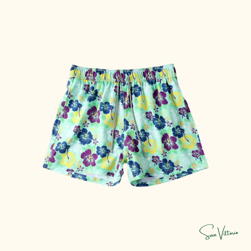 Shorts "Floral Turtle" Vilebrequin