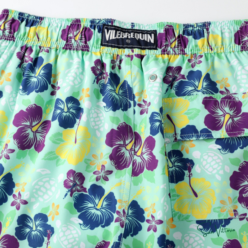 Shorts "Floral Turtle" Vilebrequin