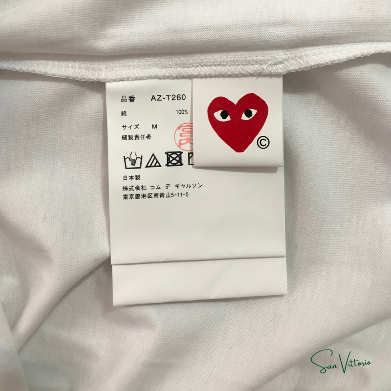 Camiseta Manga Longa "Play" CDG