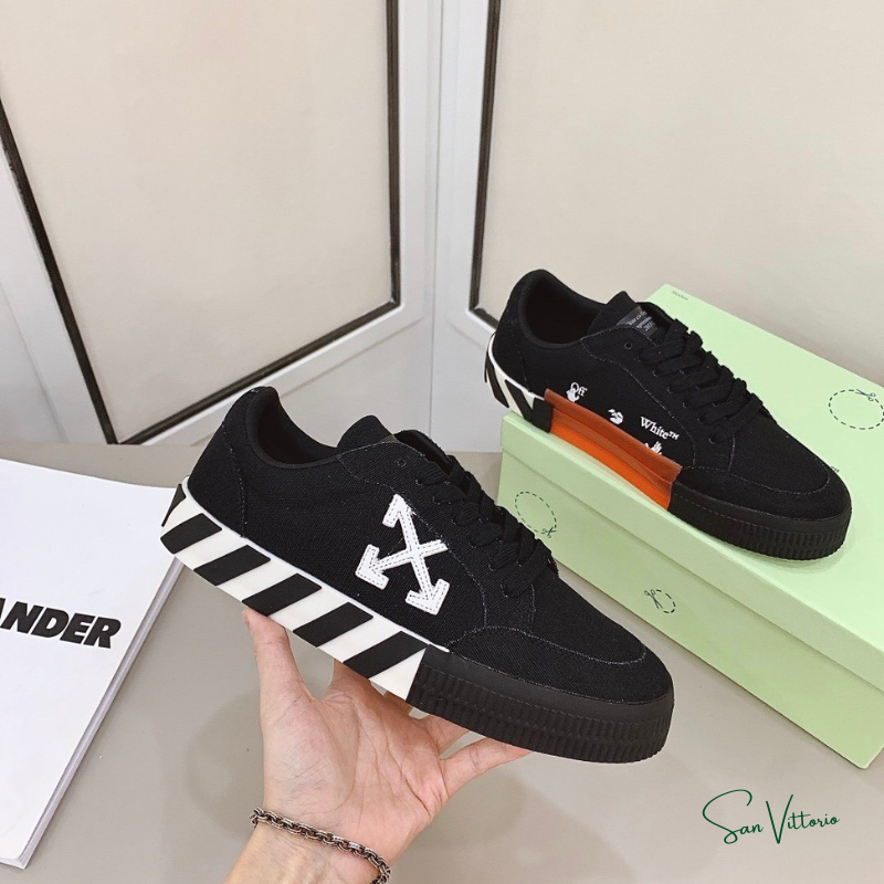 Tênis "Vulcanized Low Canvas" Off-White Preto