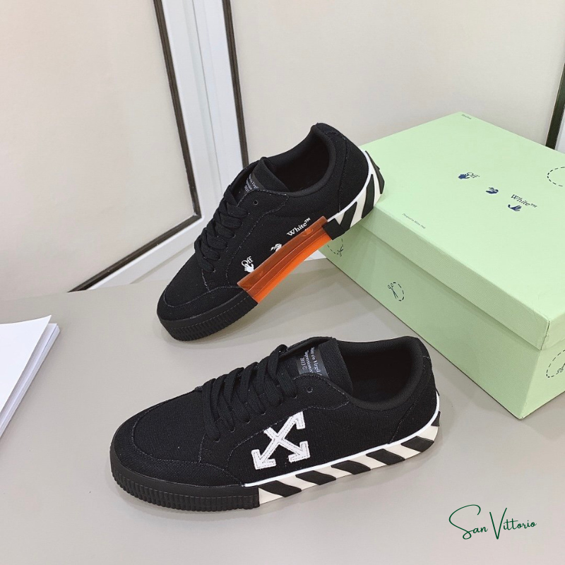 Tênis "Vulcanized Low Canvas" Off-White Preto