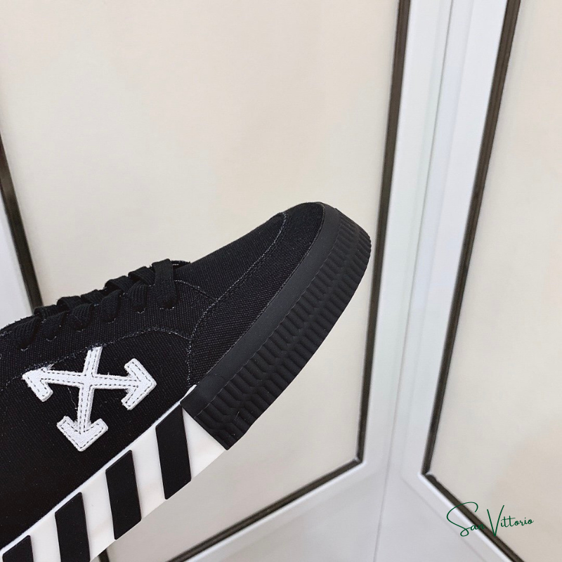 Tênis "Vulcanized Low Canvas" Off-White Preto