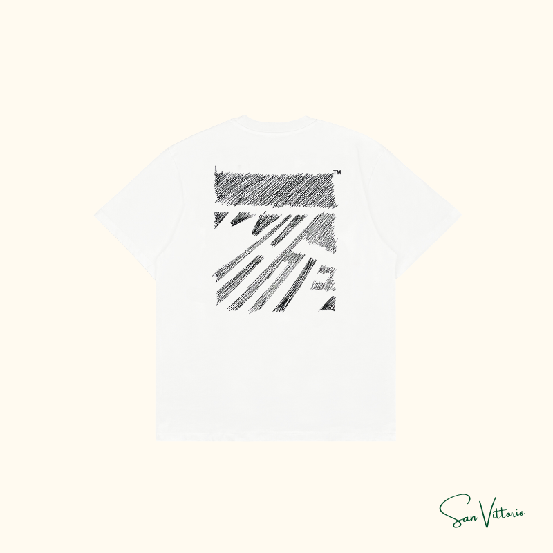 Camiseta "Scribble Diag" Off-White
