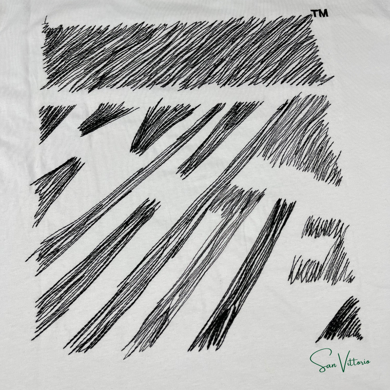 Camiseta "Scribble Diag" Off-White