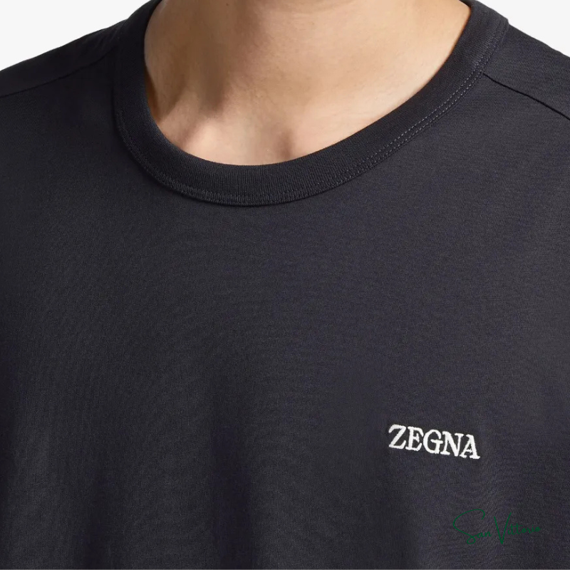 Camiseta com logo Zegna