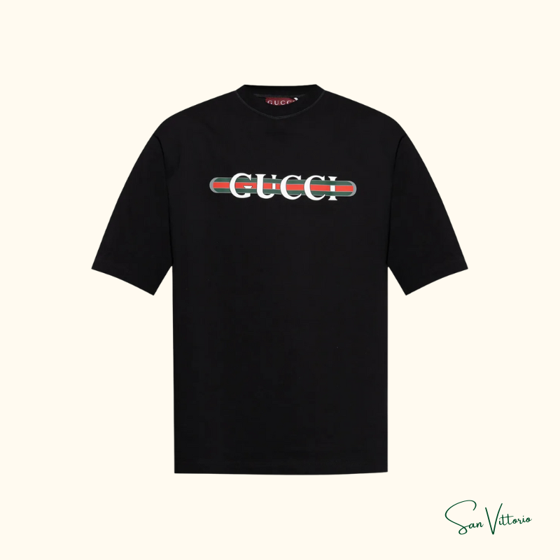 Camiseta estampa de logo Gucci