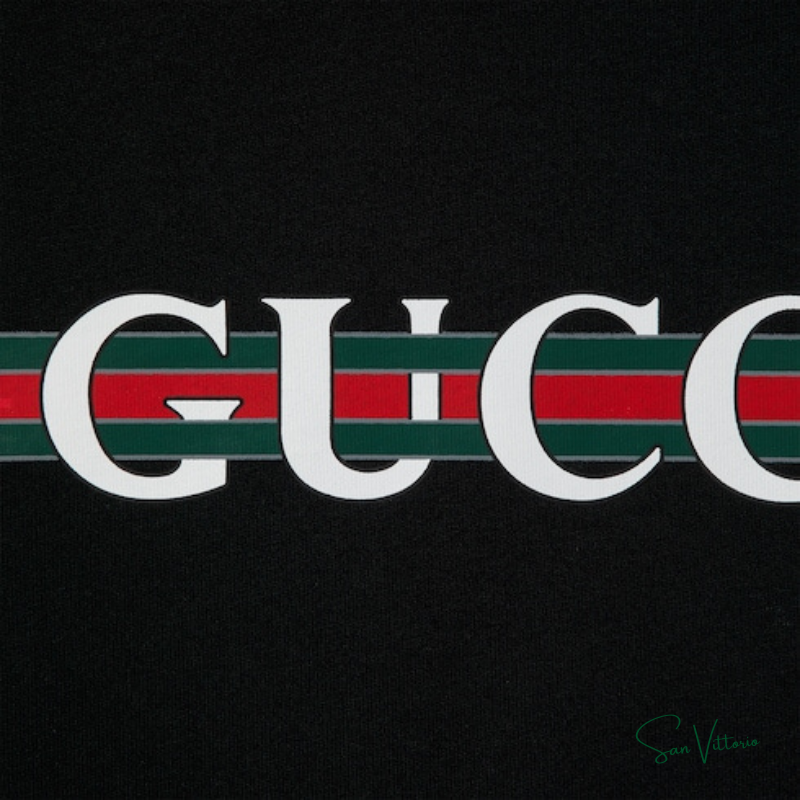 Camiseta estampa de logo Gucci