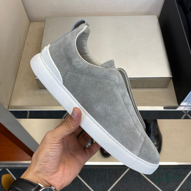 Tênis "Triple Stitch" Zegna Camurça