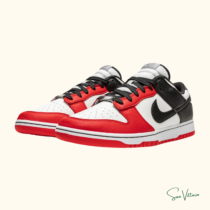 Tênis Nike Dunk Low x NBA "Chicago" Vermelho / Preto