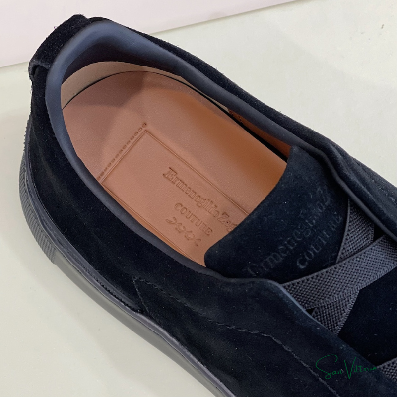 Tênis "Triple Stitch" Zegna Camurça