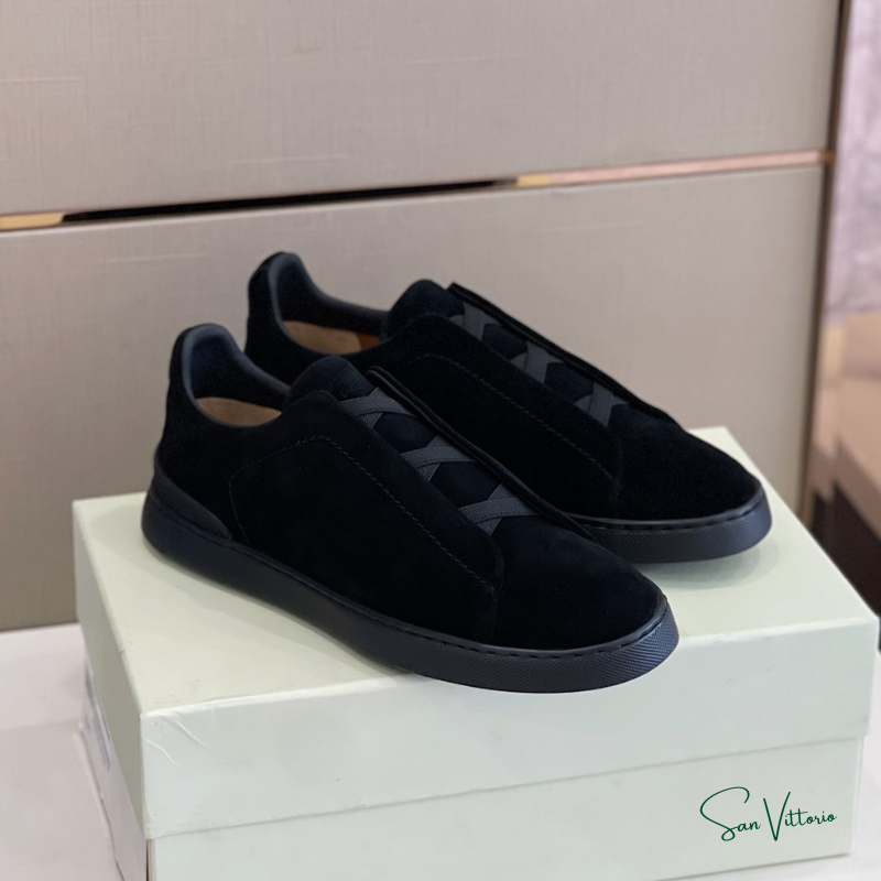 Tênis "Triple Stitch" Zegna Camurça