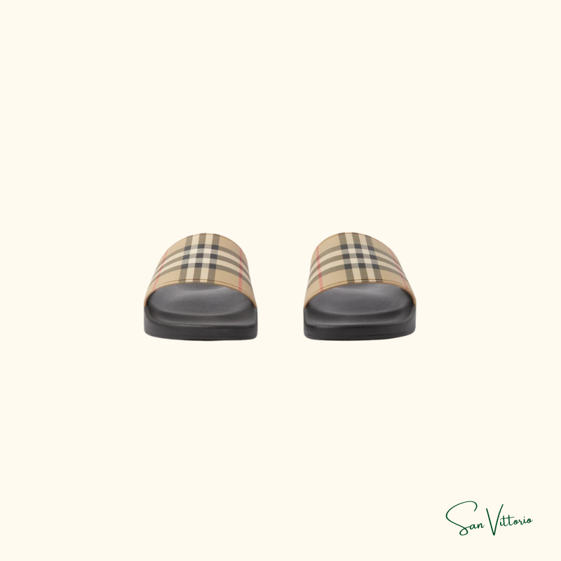 Sandália Slide "Check" Burberry