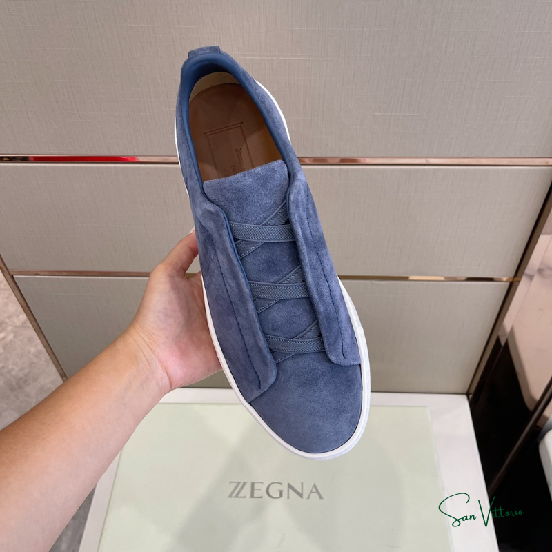 Tênis "Triple Stitch" Zegna Camurça