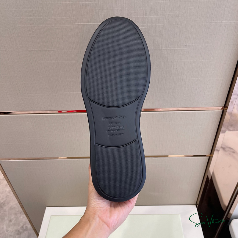 Tênis "Triple Stitch" Zegna Camurça