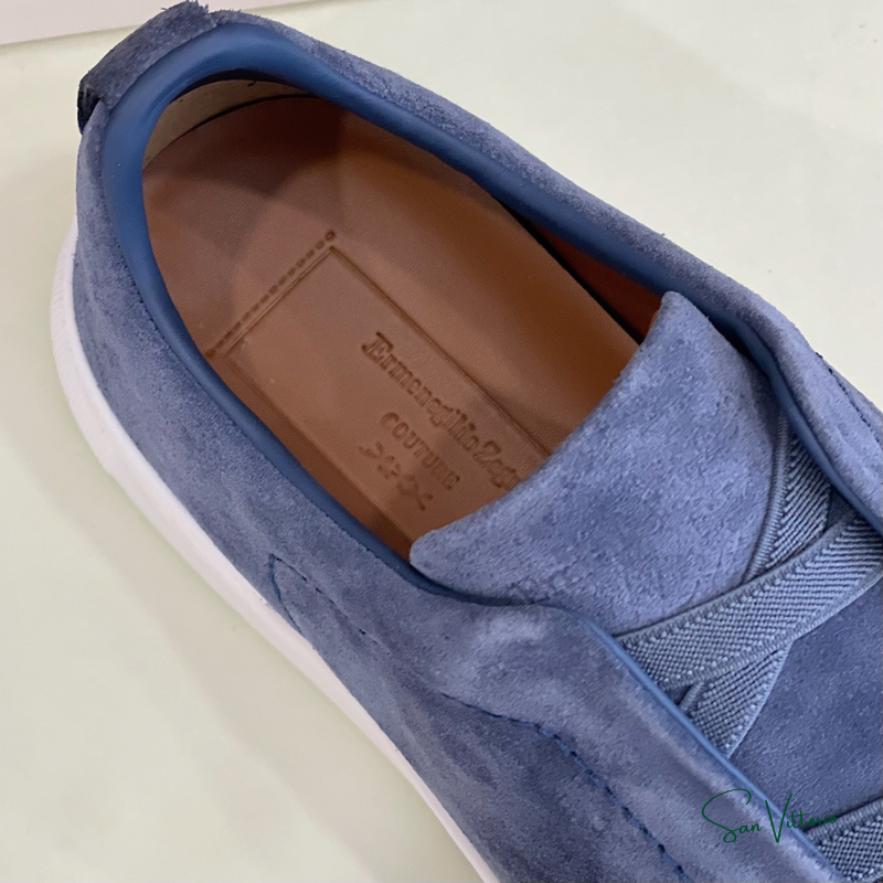 Tênis "Triple Stitch" Zegna Camurça