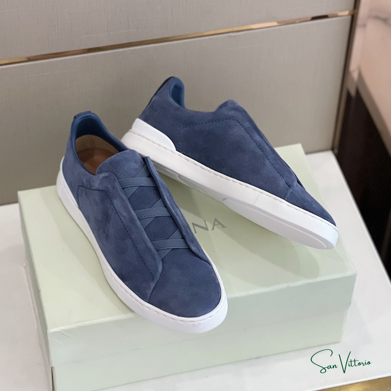 Tênis "Triple Stitch" Zegna Camurça