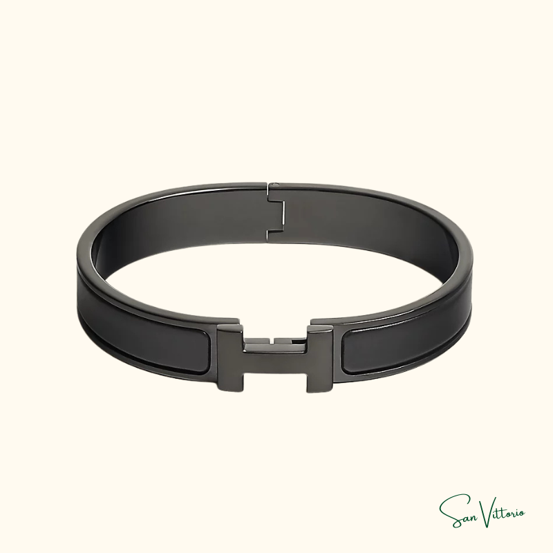 Bracelete "Clic HH So Black" Hermès