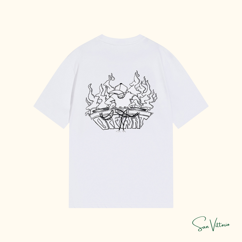Camiseta "DJ Logo Print" Off-White