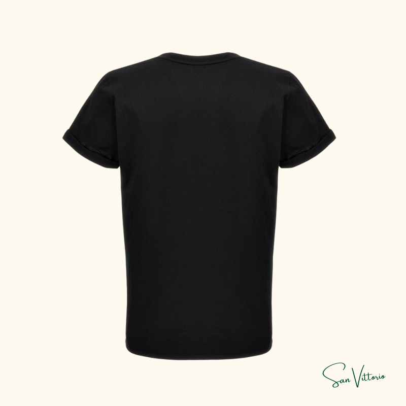 Camiseta Com Estampa De Logo Saint Laurent
