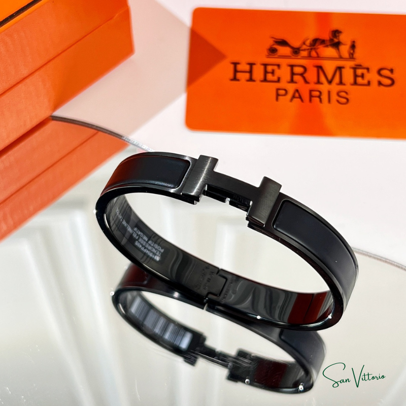 Bracelete "Clic HH So Black" Hermès