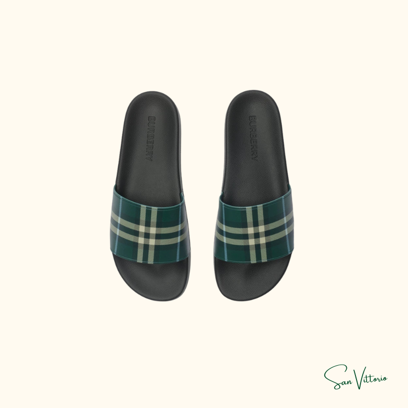 Sandália Slide "Check" Burberry