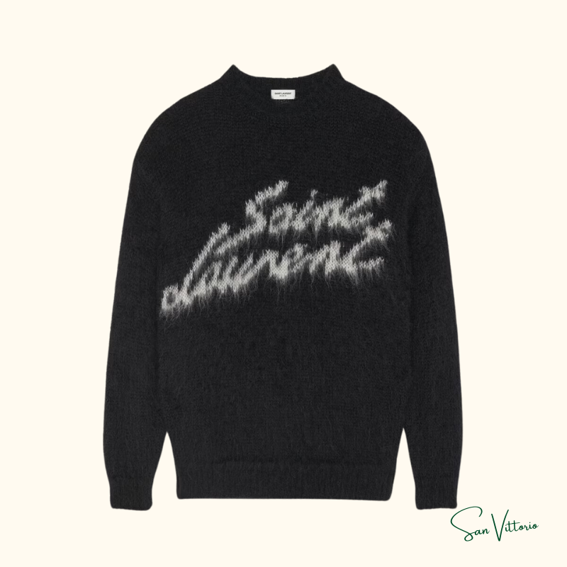 Suéter "Mohair Logo" Saint Laurent