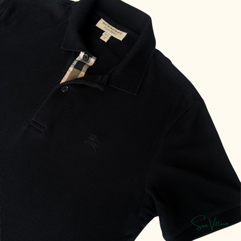 Camisa polo de algodão Burberry