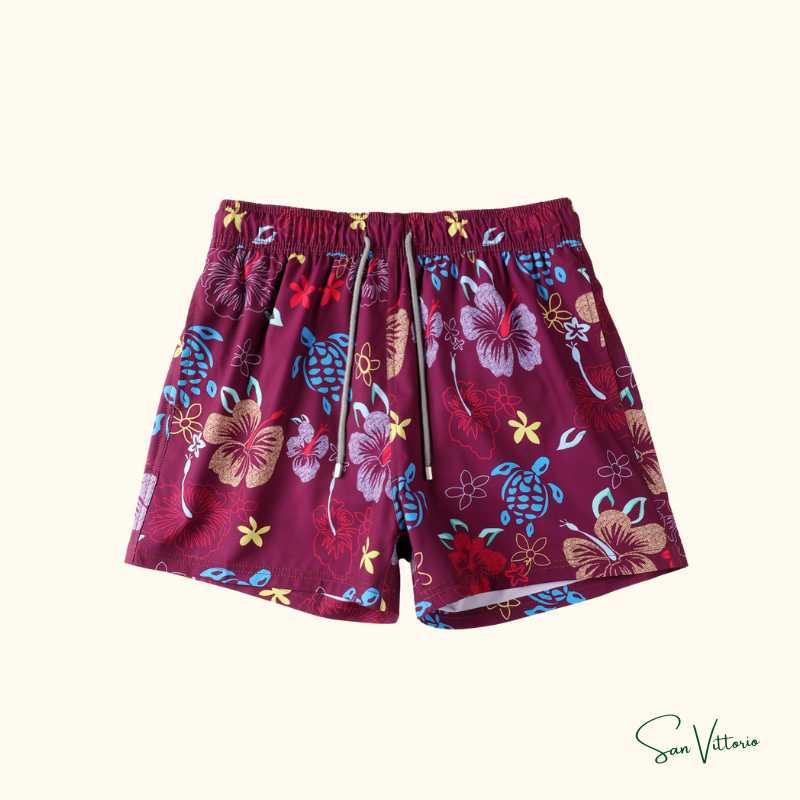 Shorts "Floral Turtle" Vilebrequin