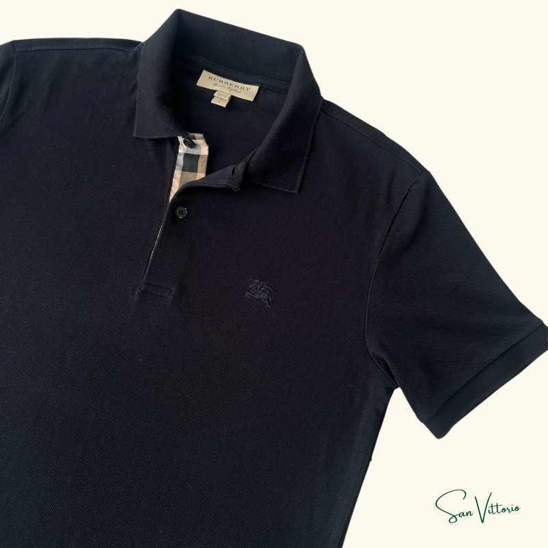 Camisa polo de algodão Burberry
