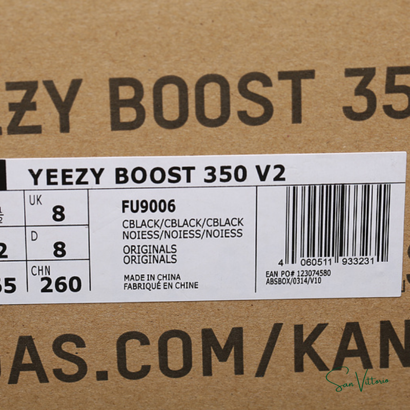 Yeezy Boost 350 V2 "Black" Non-Reflective