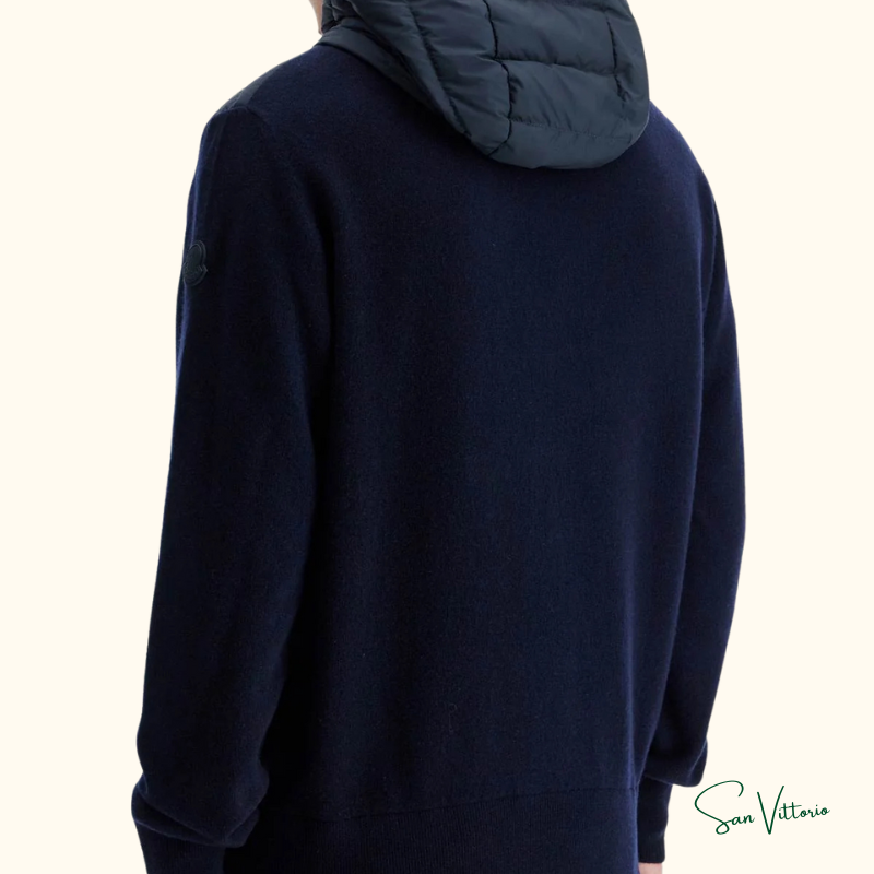 Jaqueta "Cardigan" Híbrido com Capuz Moncler