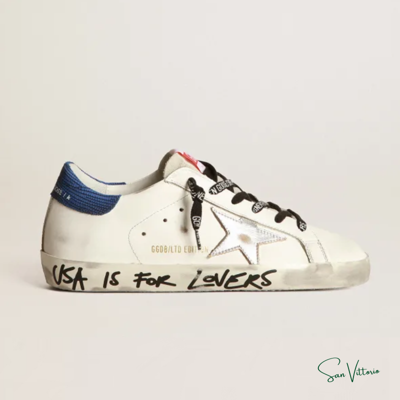 Tênis Super-Stars "USA" Golden Goose