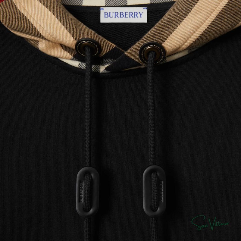 Moletom com Capuz Xadrez e Zíper Burberry