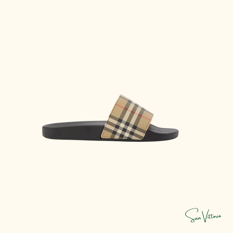 Sandália Slide "Check" Burberry