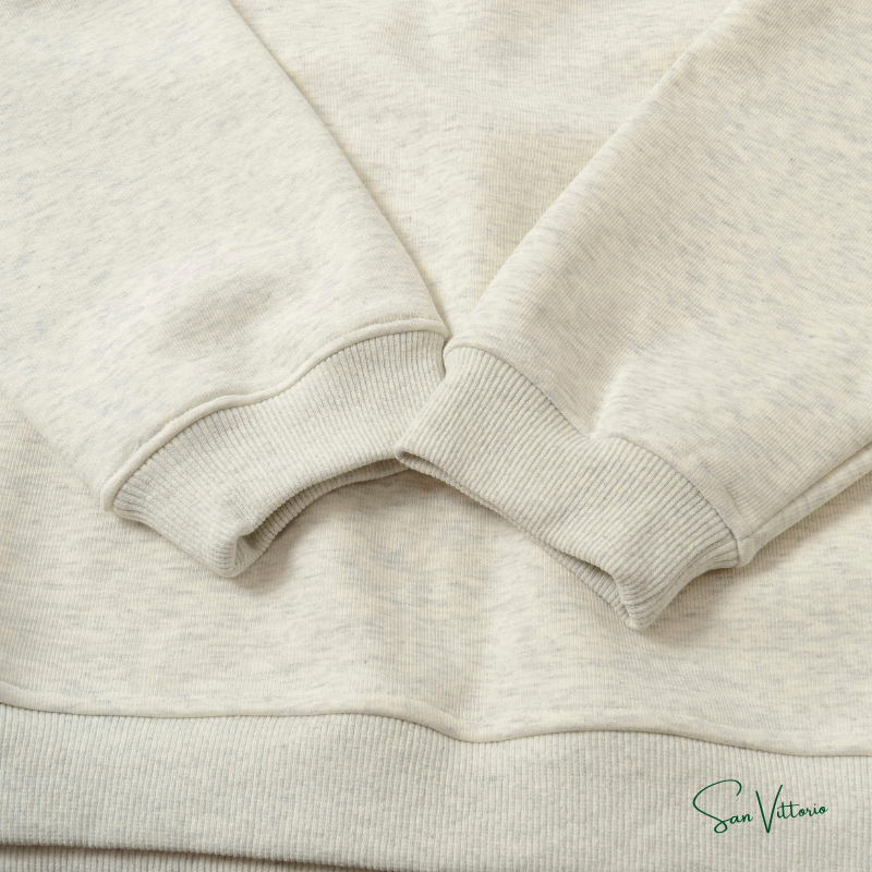 KIT RL 1! Suéter Meio Zíper Ralph Lauren Bege + Camiseta "Bear Jersey" Ralph Lauren Azul