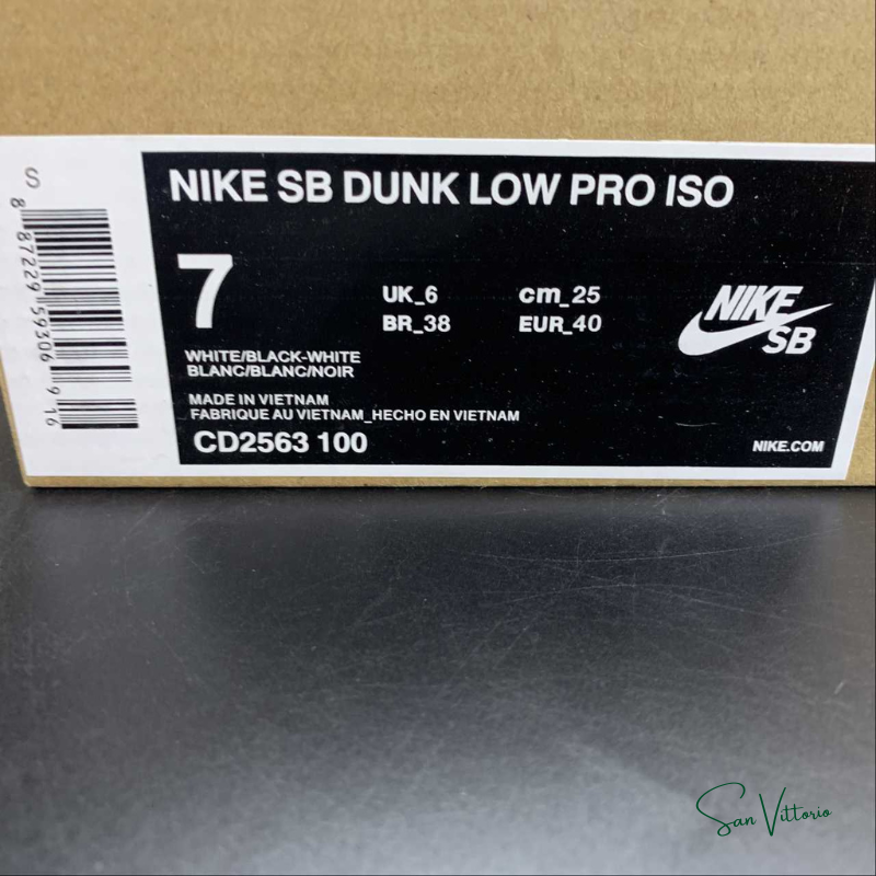 Dunk Low "Pro ISO White" Nike