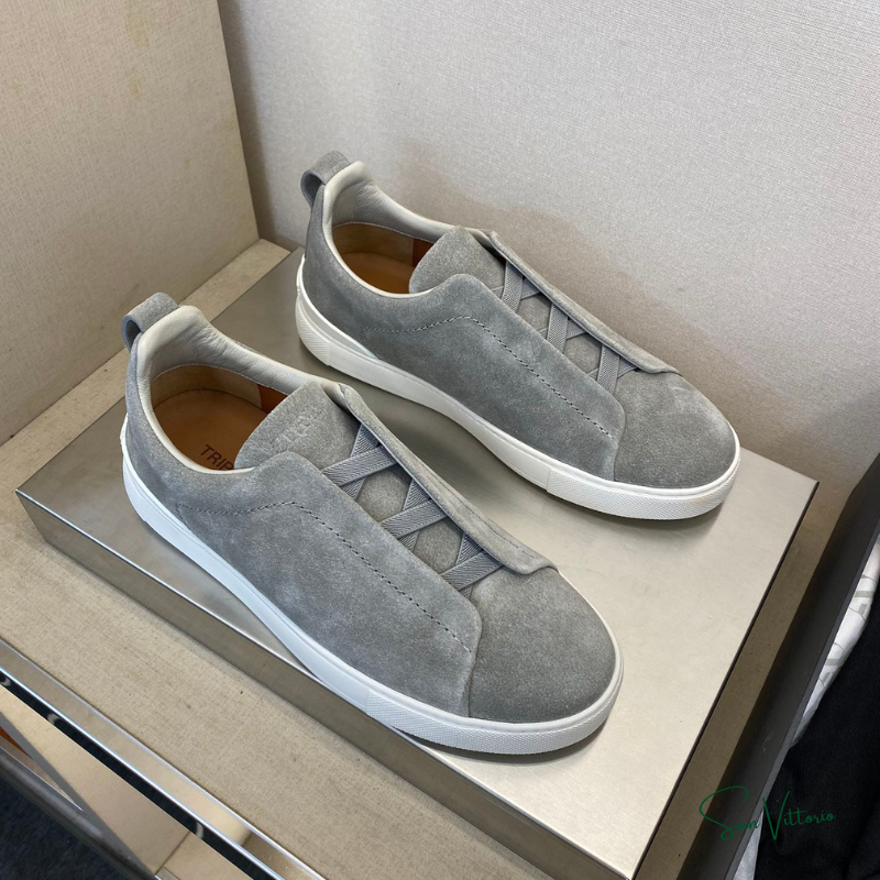 Tênis "Triple Stitch" Zegna Camurça