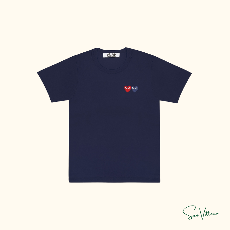 Camiseta "Double Hearts" CDG