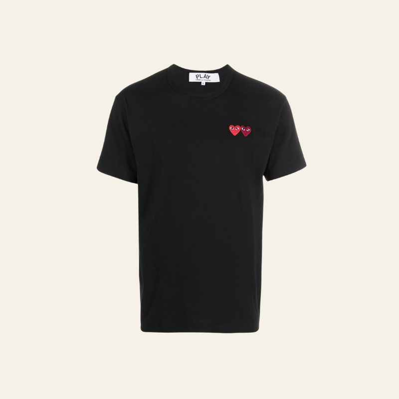 Camiseta "Double Hearts" CDG