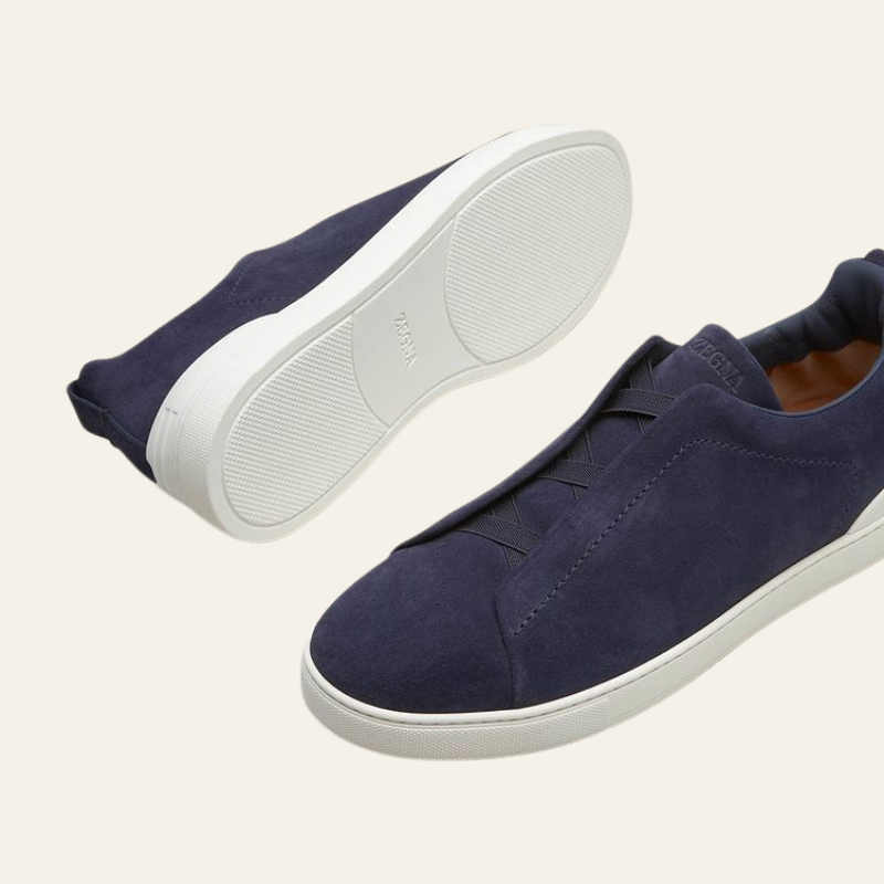 Tênis "Triple Stitch" Zegna Camurça