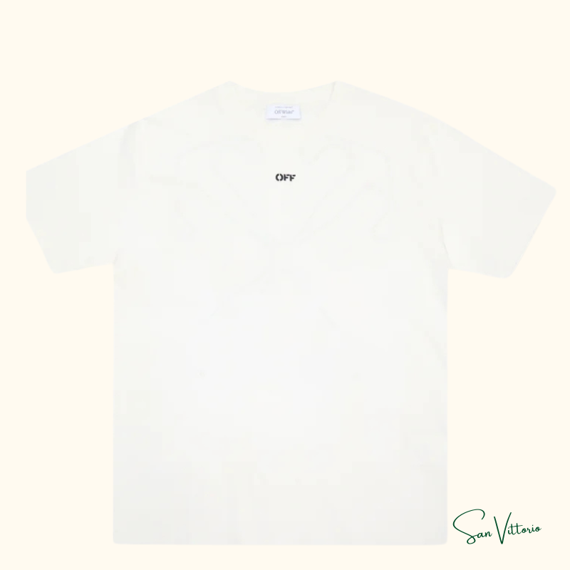 Camiseta "Arrow Stitched" Off-White