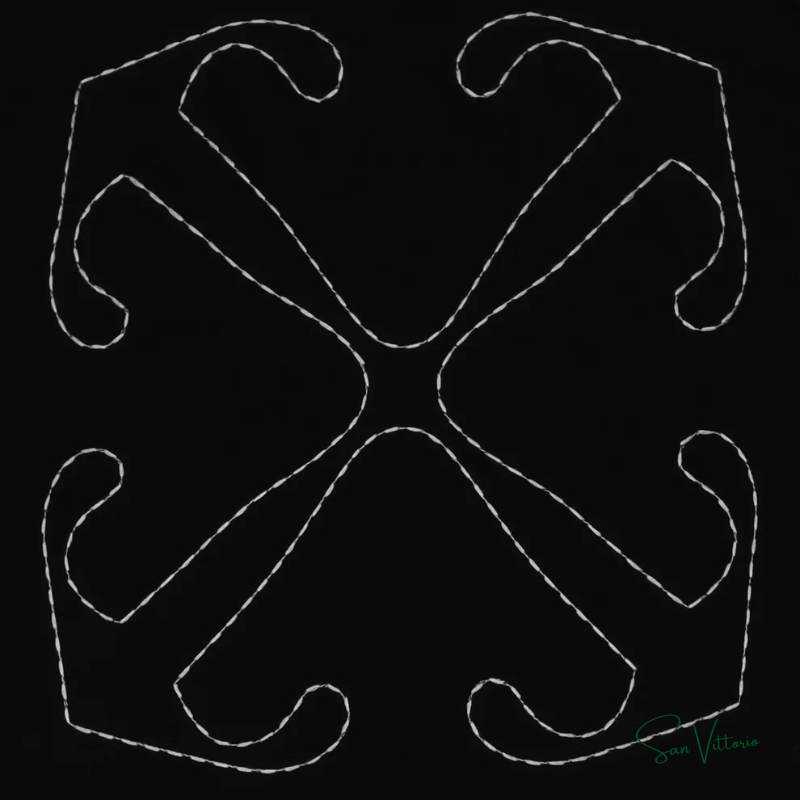 Camiseta "Arrow Stitched" Off-White