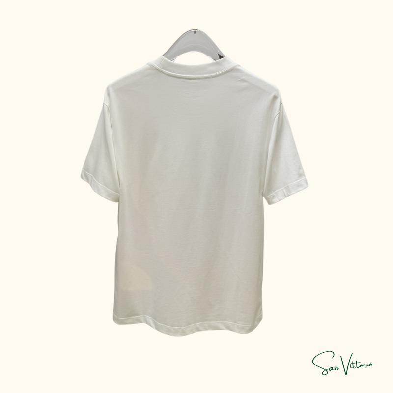 Camiseta Valentino com Logotipo V Irregular