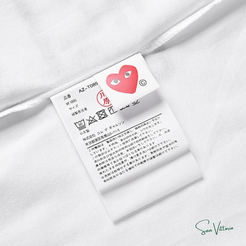 CDG Play Camiseta Com Estampa Gráfica