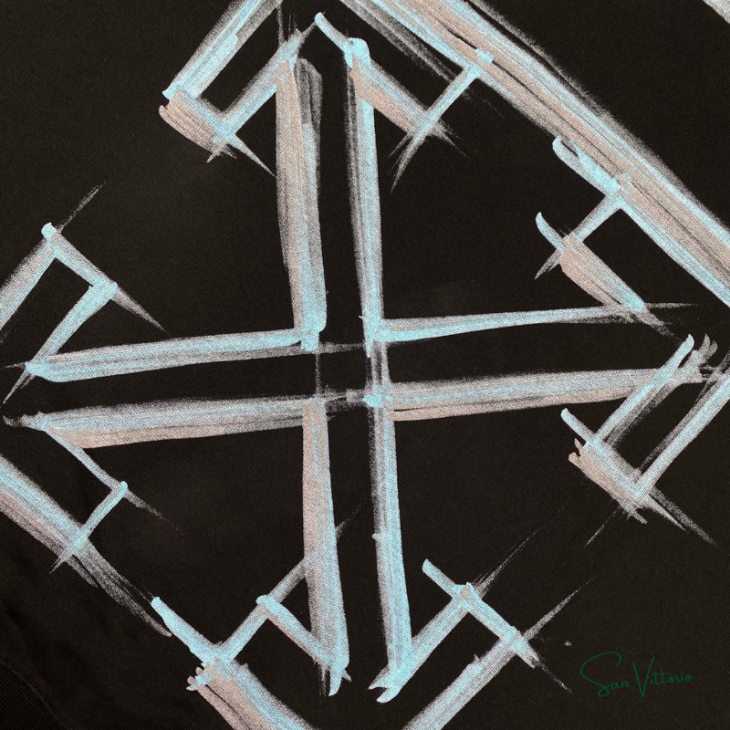 Moletom "Blue Skate Arrows" Off-White