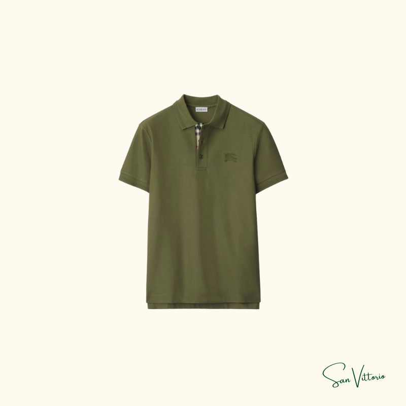 Camisa polo de algodão Burberry
